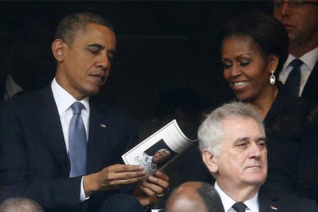 باراک اوباما و همسرش