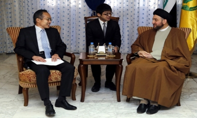 ديدار سيد عمار حکيم با سفير ژاپن در عراق