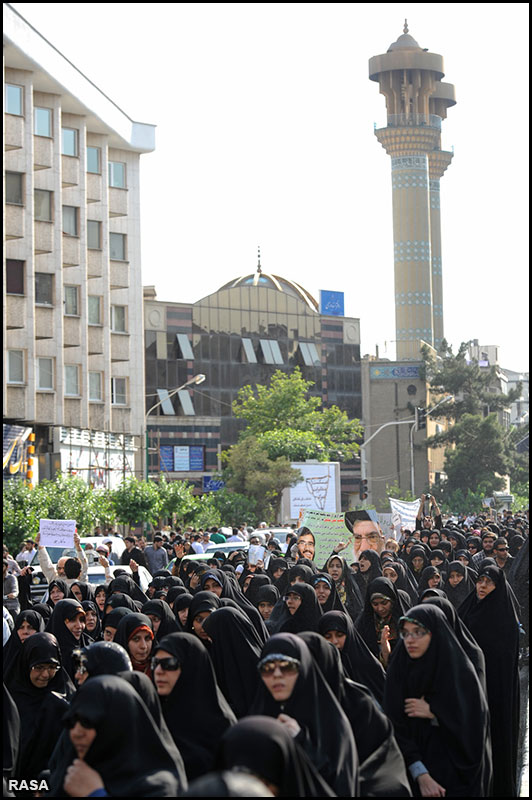 تجمع دفاع از حجاب و عفاف در تهران