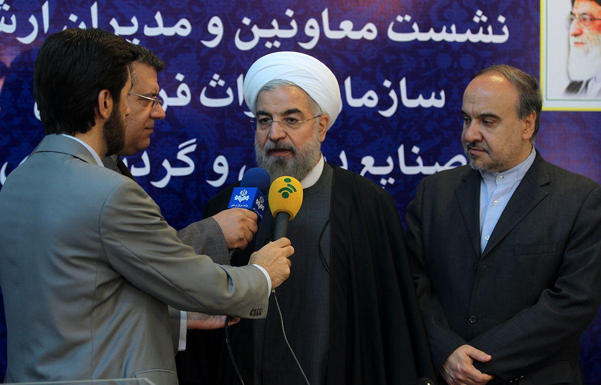روحاني در گفت وگو با خبرنگاران