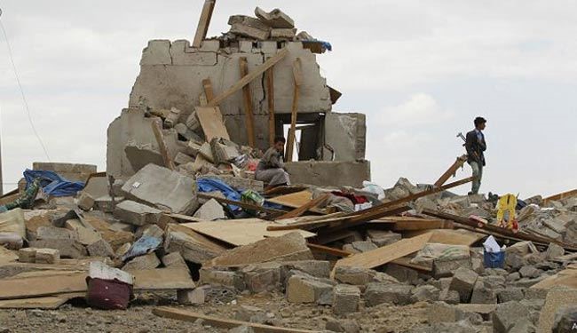 تخريب ساختمان در يمن