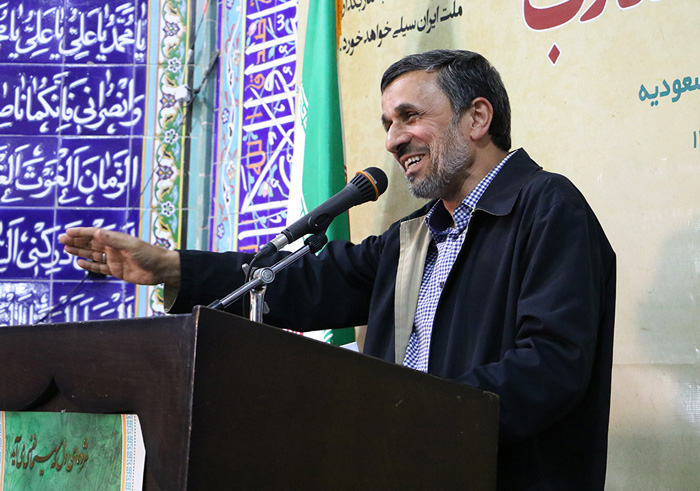 سخنرانی احمدی نژاد در مسجد مسعودیه