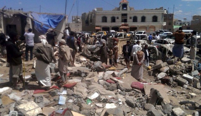 حمله جنگنده های سعودی به مردم یمن