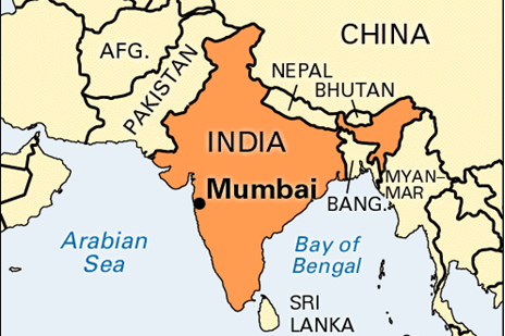 نقشه هندوستان