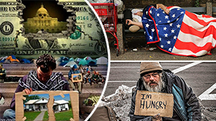 فقر  آمریکا بی خانمان آمریکا