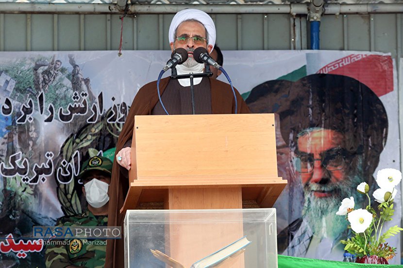 Military parade held in Qom with a speech by Ayatollah Arafi
