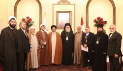 دیدار نماینده رهبر انقلاب با اسقف مسیحیان سوریه