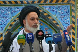 استقبال امام جمعه نجف از سفر دکتر روحانی به عراق