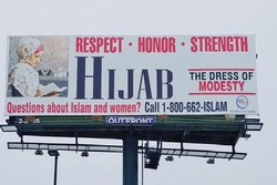 تبلیغ حجاب در تگزاس آمریکا