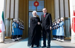 استقبال رسمی رییس جمهور ترکیه از روحانی