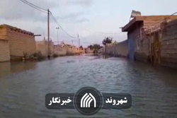 آب‌گرفتگی شدید روستاهای حمیدیه خوزستان