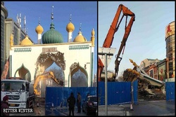 ادامه تخریب بناهای اسلامی در چین‎