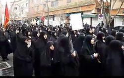 مراسم «بدرقه فاطمه» در میدان امام خمینی برگزار شد