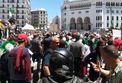تظاهرکنندگان الجزائری شعار آزادی قدس را سر دادند