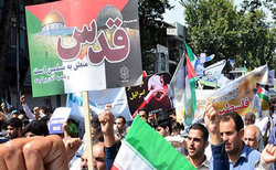 برگزاری راهپیمایی روز قدس با شعار «شکست معامله قرن تثبیت آرمان فلسطین»+فیلم