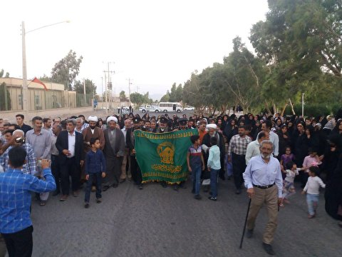 خادمان حرم شمس الشموس مهمان کویرنشینان نهبندان شدند