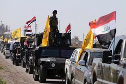 الحشد الشعبی بزرگ‌ترین پایگاه داعش در دیالی را هدف قرار داد