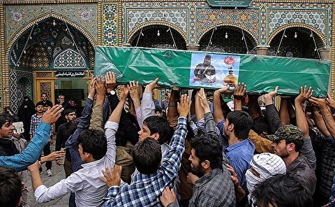 پیکر۲ شهید مدافع حرم در قم تشییع و به خاک سپرده میشود