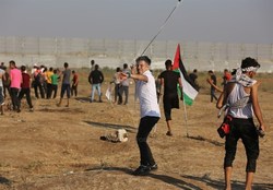 زخمی شدن ۵۷ فلسطینی در راهپیمایی بازگشت