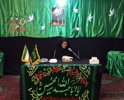 مراسم عزاداری تاسوعای حسینی در مدرسه علمیه الزهرا واوان برگزار شد
