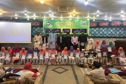 رقابت کودکان و نوجوانان لاهور در مسابقات قرآن و اذان