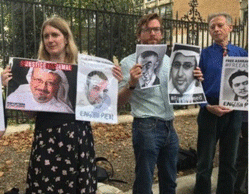 برگزاری تجمع اعتراضی در برابر سفارت عربستان در لندن