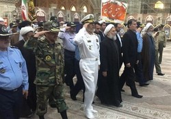 فرماندهان سازمان عقیدتی سیاسی ارتش با آرمان های امام راحل تجدید میثاق کردند