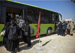 ۲۰۰ اتوبوس در مسیر بغداد به خسروی و منذزیه زائران را جابه‌جا می‌کنند