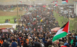 مشارکت فلسطینیان در تظاهرات جمعه «انتفاضه الاقصی و اسیران»