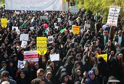 حضور حماسی مردم شهرستان فلاورجان در راهپیمایی علیه اغتشاشگران