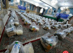 آستان امامزاده حسن کرج ۲۰۰۰ بسته بین اقشار نیازمند توزیع می‌کند