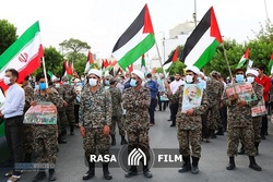 تجمع مردم انقلابی قم در حمایت از مقاومت فلسطین