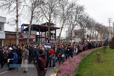 استان مازندران | راهپیمایی ۲۲ بهمن در ساری