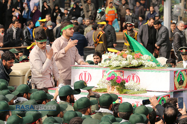 تشییع پیکر شهدای حادثه تروریستی خاش در اصفهان