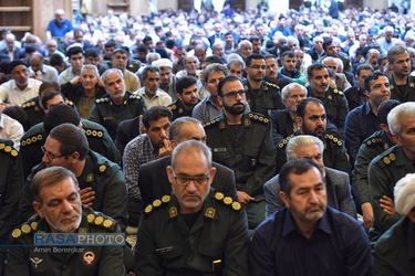 نمازجمعه و راهپیمایی مردم شیراز در حمایت از سپاه