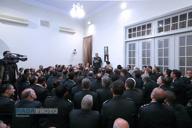 دیدار جمعی از فرماندهان نیروی انتظامی با فرمانده کل قوا