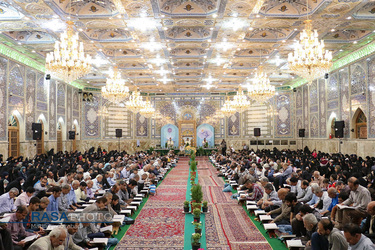 مراسم جزءخوانی قرآن کریم در حسینیه رضوی اصفهان