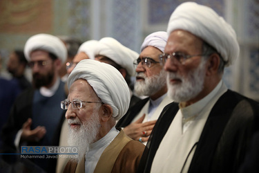 دیدار نخبگان حوزوی و دانشگاهی با حضرت آیت الله جوادی آملی در مشهد