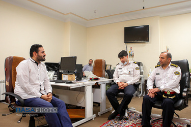 بازدید رئیس پلیس راهور استان قم از خبرگزاری رسا