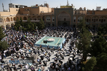 تجمع طلاب حوزه‌های علمیه در اعتراض به کشتار شیعیان افغانستان