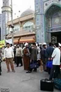 طلاب حوزه علمیه اهواز به زیارت مشهد رفتند