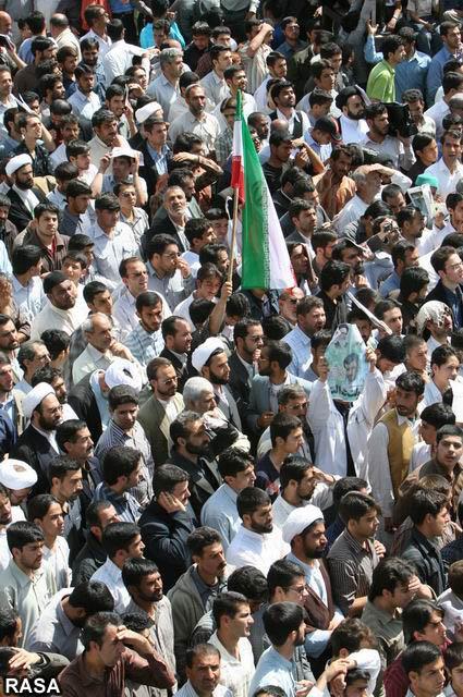 برپایی راهپیمایی در حمایت از مواضع رییس جمهور در ژنو