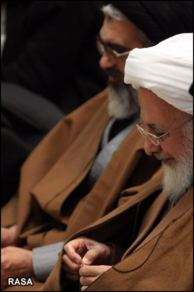 حضور آيت الله جوادي آملي در نماز جمعه قم