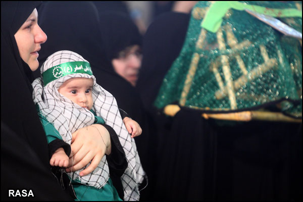 مراسم شيرخوارگان حسيني در مسجد مقدس جمکران
