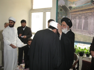 مراسم عمامه گذاري مدرسه شهيد شفيعي