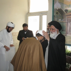 مراسم عمامه گذاري مدرسه شهيد شفيعي