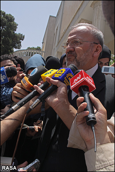  وزير امور خارجه (متکي) در جمع خبرنگاران