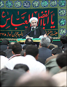 حجت الاسلام و المسلمين ميراحمد رضا حاجتي، مدير حوزه هاي علميه خوزستان، امام جمعه موقت اهواز