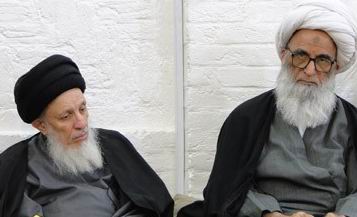 ديدار ايت الله نجفي با آيت الله حكيم در نجف