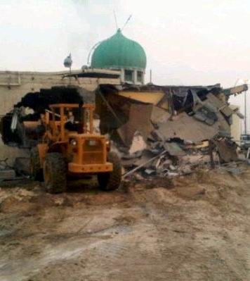 تخريب مسجد در بحرين